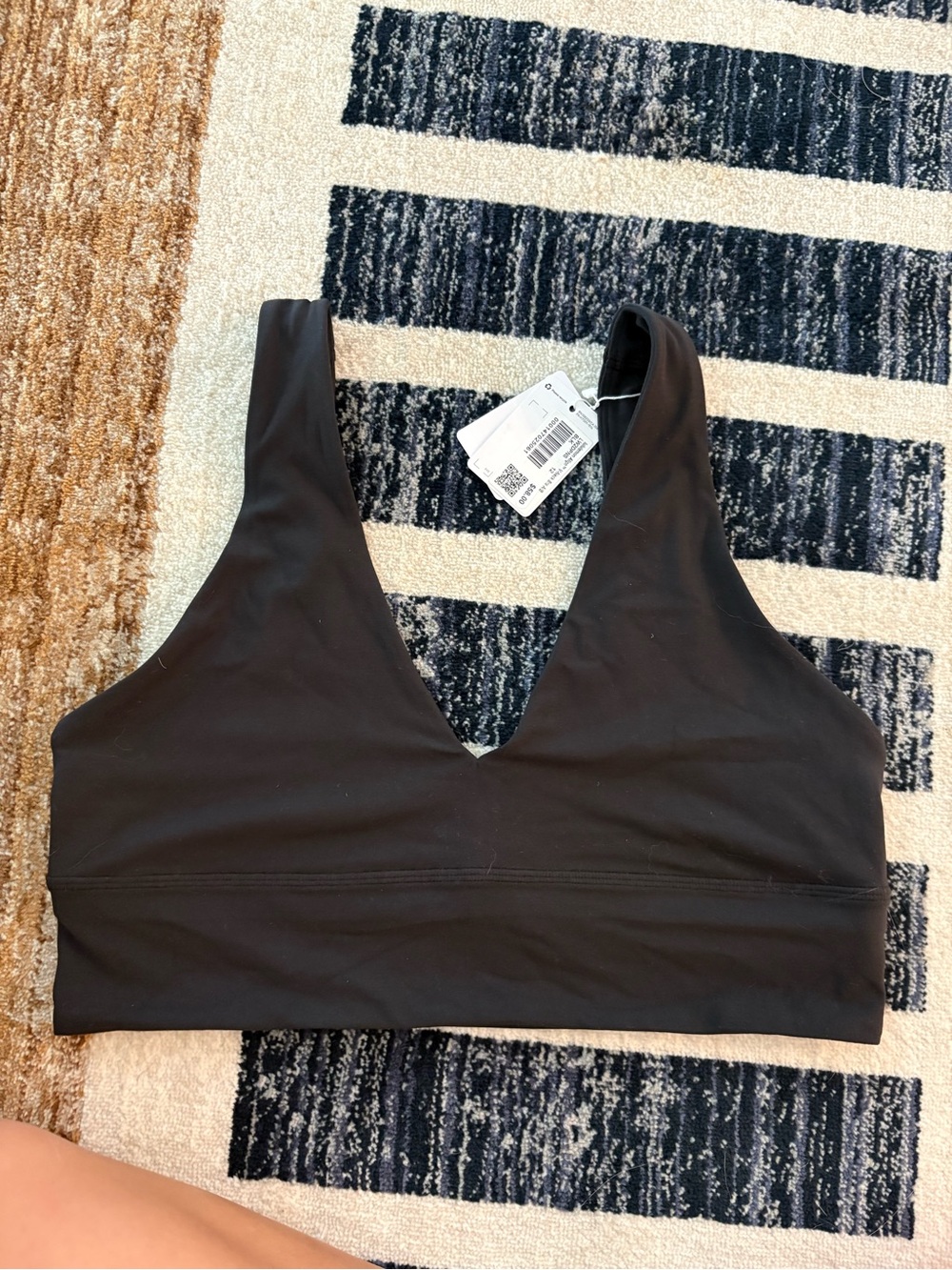 lululemon athletica Black V-Neck Bralette
